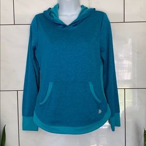 Turquoise sports hoodie